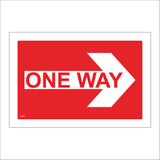 CS150 One Way Traffic Right Sign with Arrow