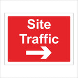CS267 Site Traffic Sign with Right Arrow