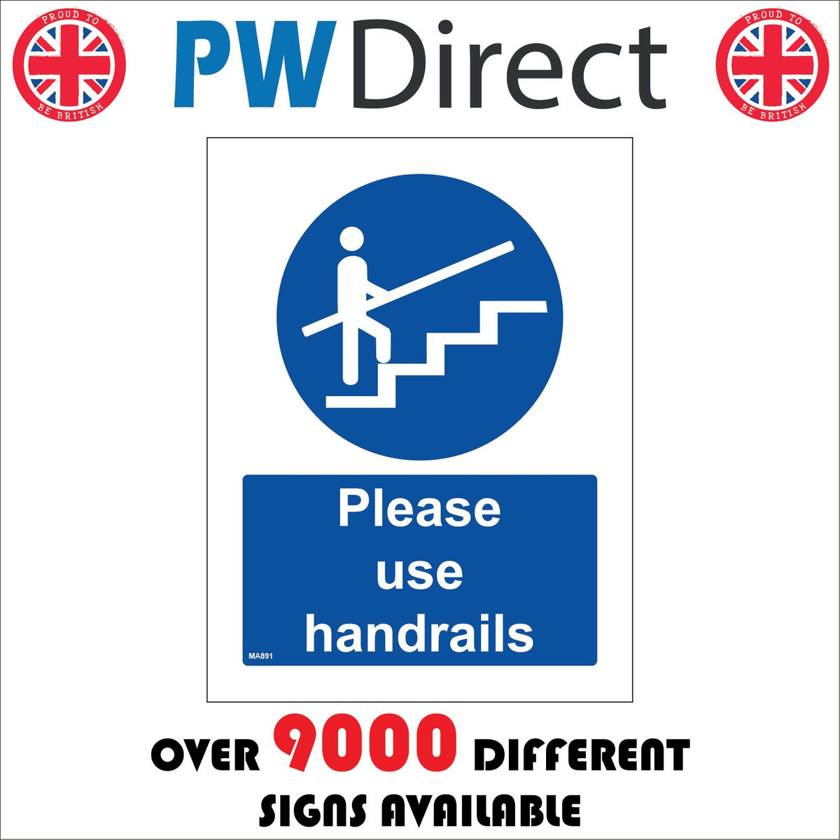 Please Use Handrails Stairs Safety Accidents Visitors Public – PWDirect