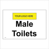 TS225 Male Toilets Your Logo Symbol Custom Personalise