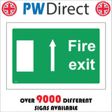 FS374 Fire Exit Up Arrow