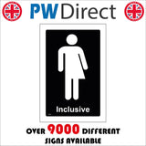 TS020 Inclusive Toilets Male Female Gender Everyone WC Loo