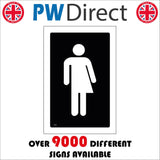 TS160 Trans Inclusive Toilet White On Black