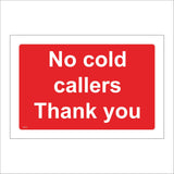 SE181 No Cold Callers Thank You