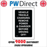 VE498 Vehicle Trickle Charging Remove Power & Charger