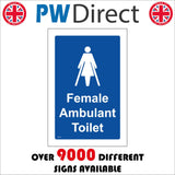 TS171 Female Ambulant Toilet White On Blue