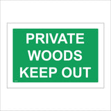GG159 Private Woods Keep Out