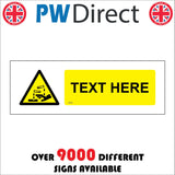 HA355 Warning Caustic Your Text Made To Order Custom