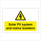 WT436 Solar PV System And Mains Isolators