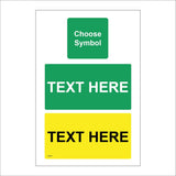 CC577 Your Text Green Yellow Box