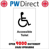 TS046 Accessible Toilet Black On White