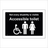 TS203 Not Every Disability Is Visible Accessible Toilet