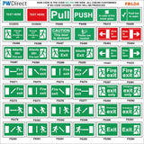 FS501 Fire Assembly Point Left Arrow