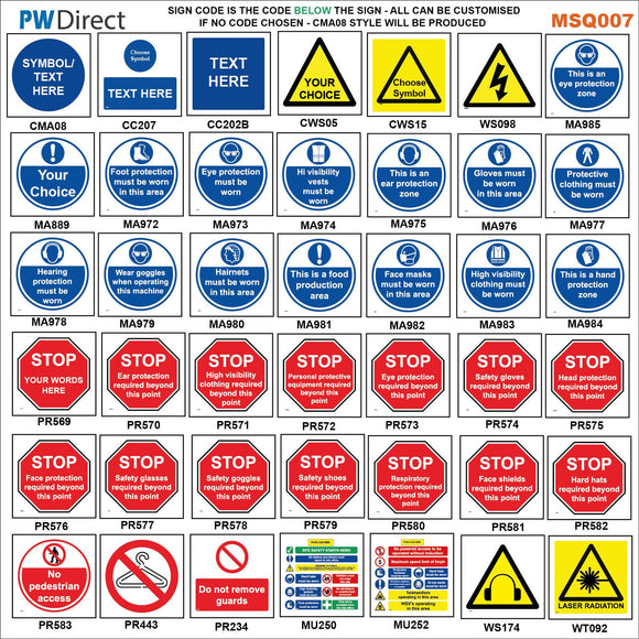 AMSQ007 Stop Wear PPE Eye Protection Zone Gloves Worn Laser