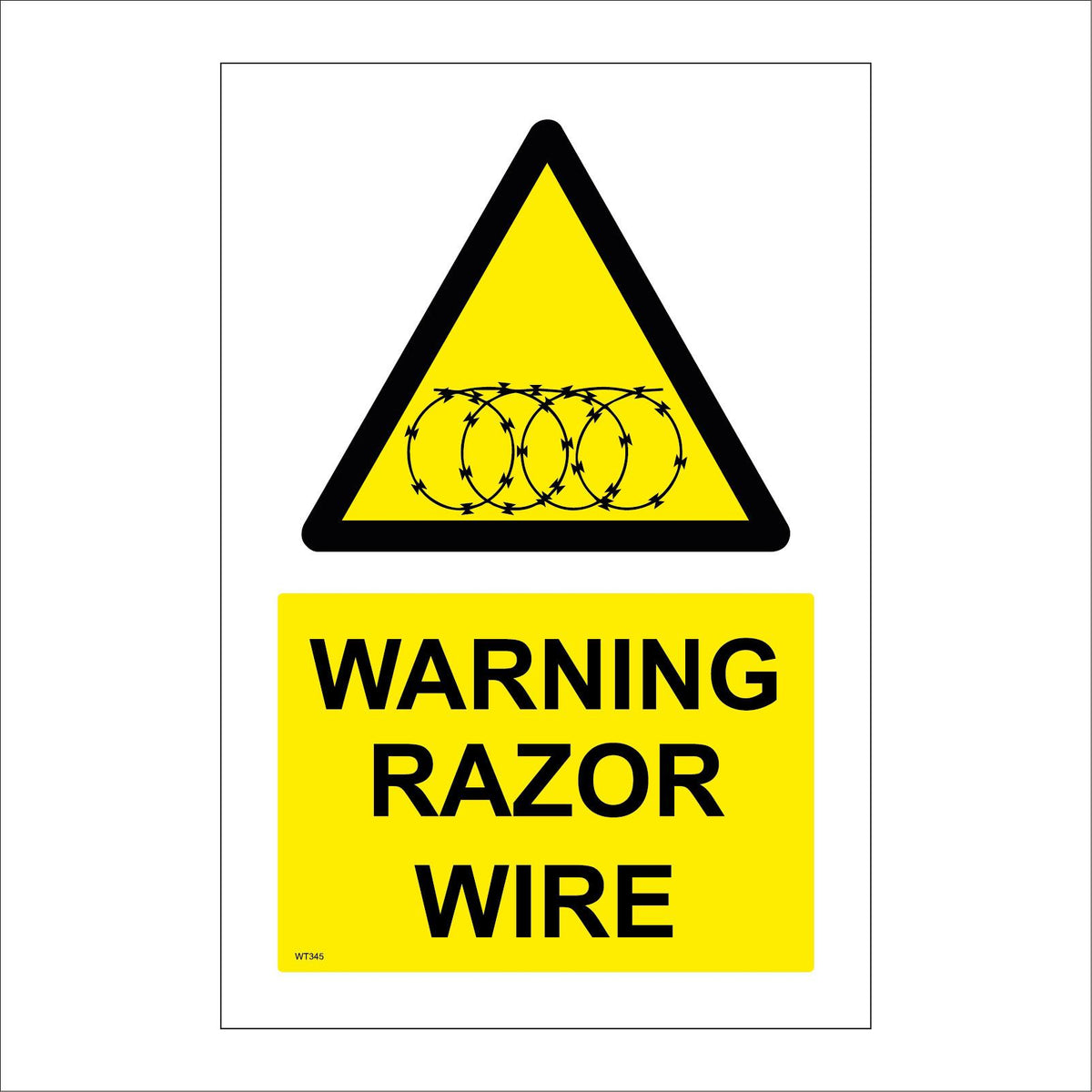 Warning Razor Wire – PWDirect