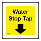 FS479 Water Stop Tap Down Arrow