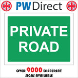 CS147 Private Road Sign
