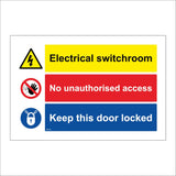 MU344 Electrical Switchroom No Unauthorised Access Door Locked