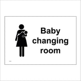 TS142 Baby Changing Room Black On White