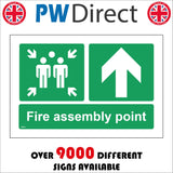 FS614 Fire Assembly Point Up Arrow