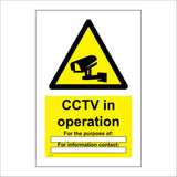 CT122 CCTV In Operation Purpose of Information Contact