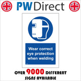 MA968 Wear Correct Eye Protection When Welding