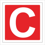 FI351 Letter C Listing Shelving Stacking Assembly Point Alphabet
