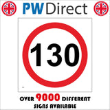 TR891 130 KMH European International Speed Limit