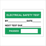 WT404 Electrical Safety Test Date Passed Next Due