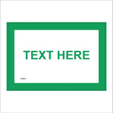 CC001C Text Here Choice Words Create Design  White Green