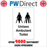 TS170 Unisex Ambulant Toilet Male Female Black On White
