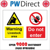 MU401 Warning Livestock Area Do Not Enter