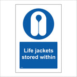 MA960 Life Jackets Stored Within