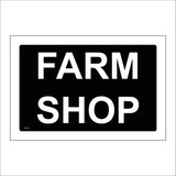 GG431 Farm Shop White On Black