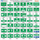 AFBL04 Fire Exit Allanfa Dan Dihangfa Emergency Slide Open Custom Welsh Signs