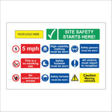 MU357 Made To Order Site Safety Starts Here Information Board