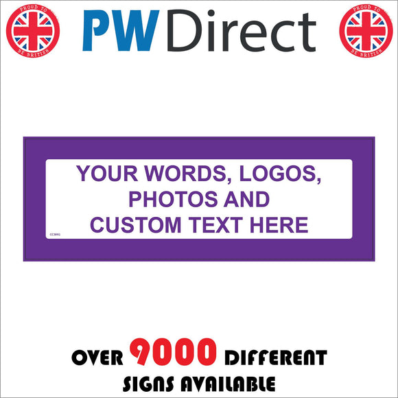 CC301G Your Words Logos Photos Custom Text Design Create Purple