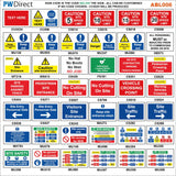 MU388 Site Safety Board Construction Work In Progress