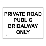 TR946 Private Road Public Bridleway Only