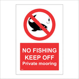 PR539 No Fishing Keep Off Private Mooring