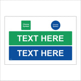 CC616 Green Blue Words Text Unique Distinct Own