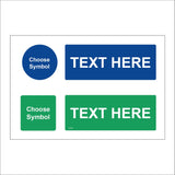 CC546 Text Words Symbol Logo Choose Blue Green Design