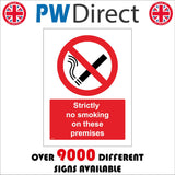 NS119 Strictly No Smoking On These Premises