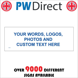 CC303B Your Words Logo Photo Custom Text Image Emblem Design Blue