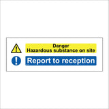 MU414 Danger Hazardous Substance On Site Report To Reception