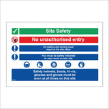 MU342 Site Safety No Unauthorised Entry Visitors Drivers Report