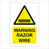 WT352 Warning Razor Wire