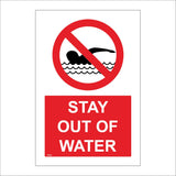 PR534 Stay Out Of Water No Swimming