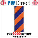 TR772 Chevron Blue Orange Marker