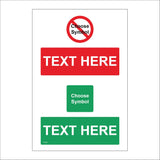 CC600 Text Words Choice Pick Red Green Symbol